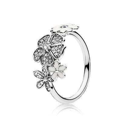 New 925 Sterling Silver Rings Stackable Infinite Silver shining Zircon Ring For Women Wedding Anniversary Birthday Jewelry Gift