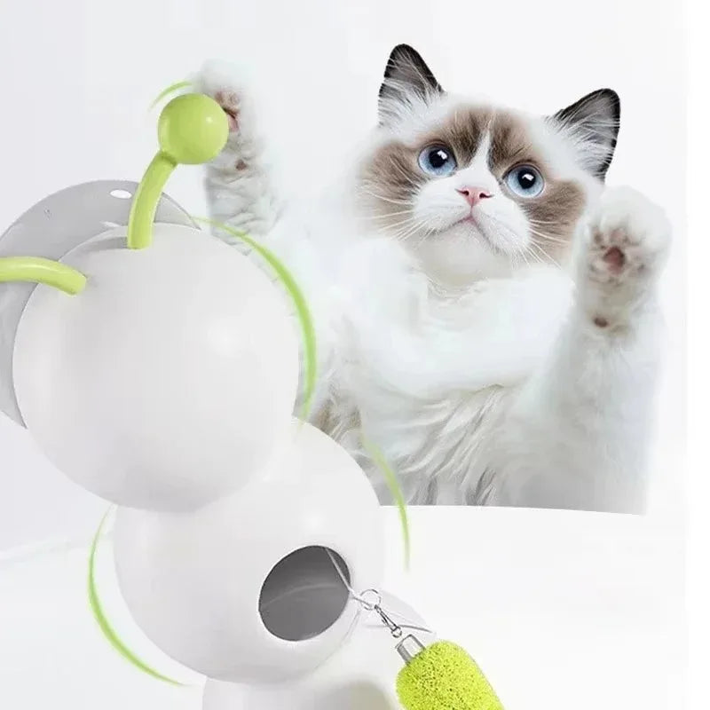 Homefish Intelligent Sensing Cat Toy Suction Cup Electric Self Entertaining And Entertaining Toy For Cats, Electric Charging