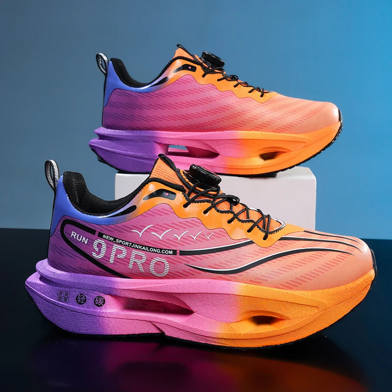 Unisex Running Shoes 2025 New Lightweight Cushioning Thick Sole Sports Training Sneakers Daily Wear Tennis Shoes for Men Women