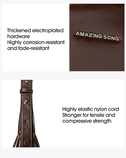 Amazing Song Liqueur Crescent Bag Small Upgraded Large Autumn Style Crossbody Women's Bag Trendy Portable