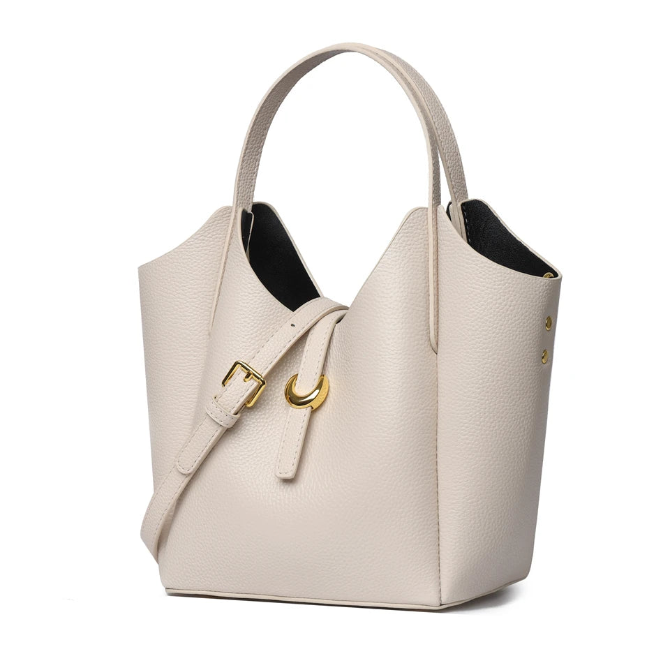 100% Genuine Cow Leather Handbag Women Fashion Elegant Crossbody Bags for Ladies Small Hand Bag Cowhide Shoulder Bags Designer
