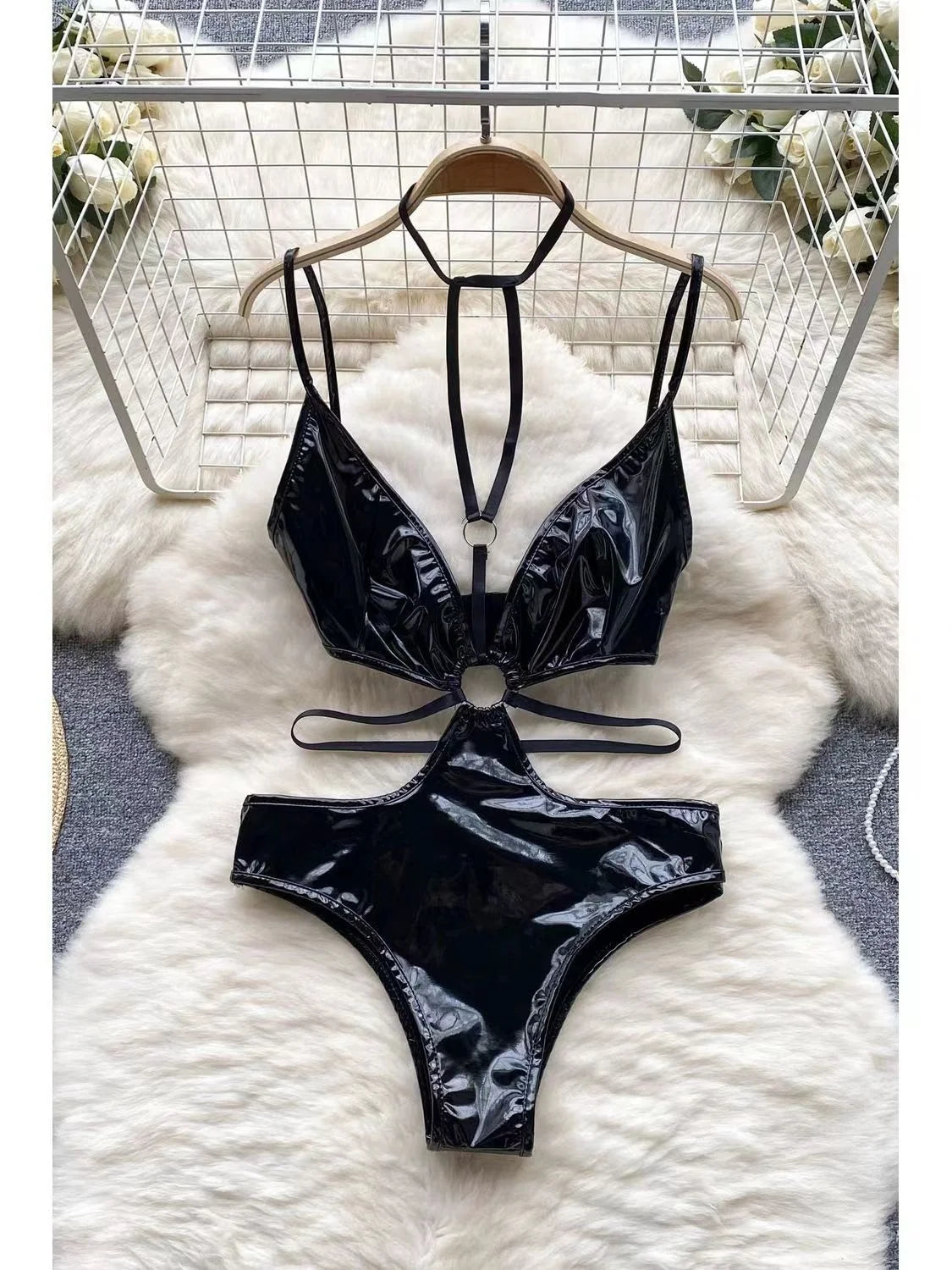 Woman Lace Splice Hollow out Design Women's Bodysuit Base Layer Small Vest High Waist Straight Tube Fashion Sexy Bodysuit New