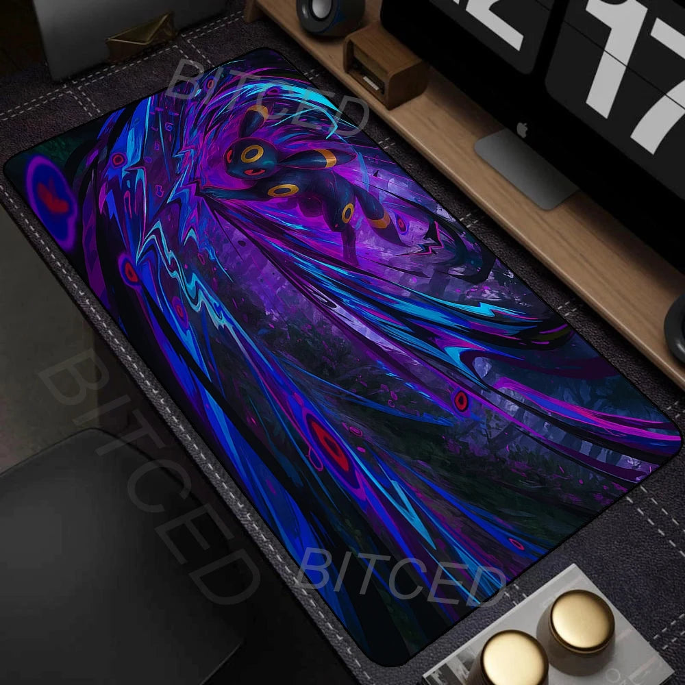 Art Anime Mouse Pad Colorful Gamer Cabinet Mousepad P-pokemon Keyboard Rug Laptop Gaming Rubber Non-slip Pc Accessories Desk Mat