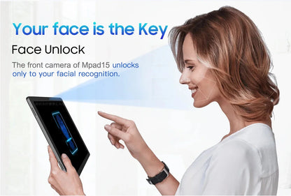 Mpad15 Large Screen 14 inch Tablet 16GB+512GB 1920*1200 IPS 4G Phone Call Android 15 Tablet 14' Octa Core 32+8MP Bluetooth WiFi