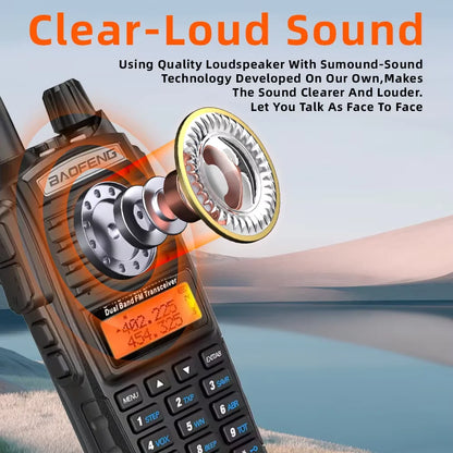 Baofeng UV-82 Walkie-Talkie 5W/8W FM Dual Standby Long Battery Life Outdoor Self-Driving Civil Hand-Held Walkie-Talkie