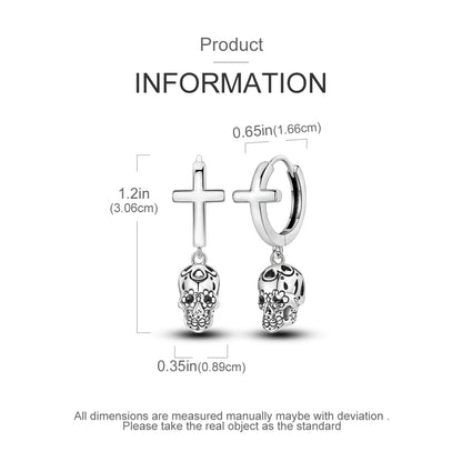 925 Sterling Silver Original Hoop Earring For Woman Luxury  Pendientes Wedding Jewelry Gift