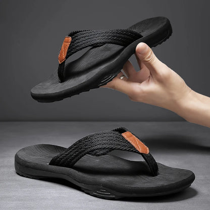 High Quality Hot Sale Men Flip Flops Summer Beach Flip Flops Men Fashion Breathable Casual Beach Men Slippers Summer Outdoor