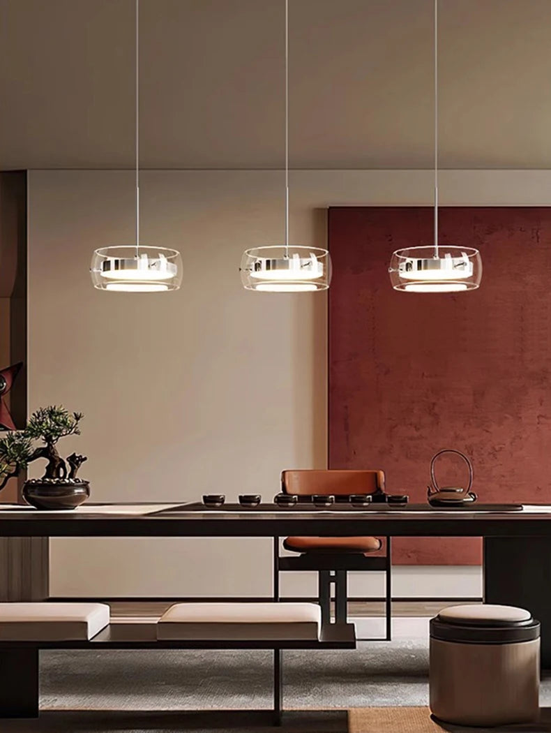 Modern Pendant Light Lamps, Home Decor Ring LED Lights for Living Room,Chandeliers for Dining Room Hanging Light Indoor Lighting