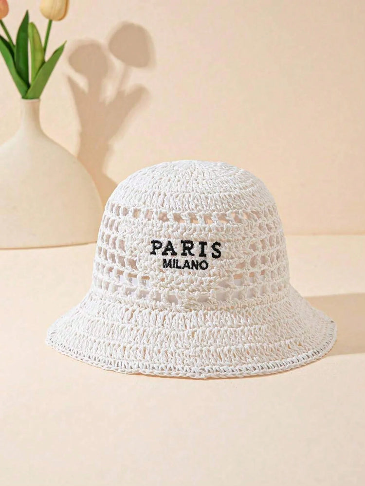 Summer Sun Hats for Women Straw Hat Showing Face Small Bucket Hat Large Brim Sunshade  Sunscreen Seaside Beach Cap Ventilate