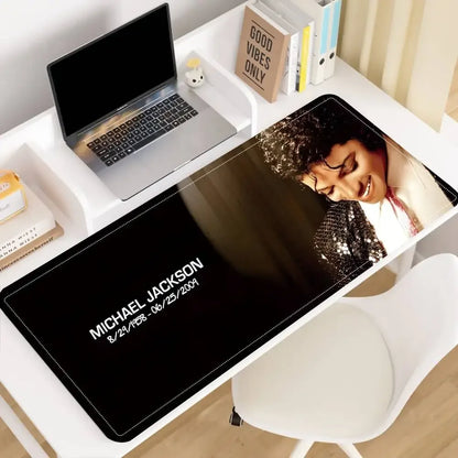 Singer M-Michael J-Jackson Mousepad Premium Locking Edge Mouse Mat Speed Mouse Pad Ultrafine Surface Desk Mat