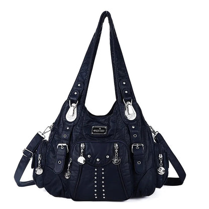 Fashion Handbags Women Shoulder Bags PU Leather Handbag Female Satchel Big-capacity Shoulder Purse Bag Bolsa Feminina