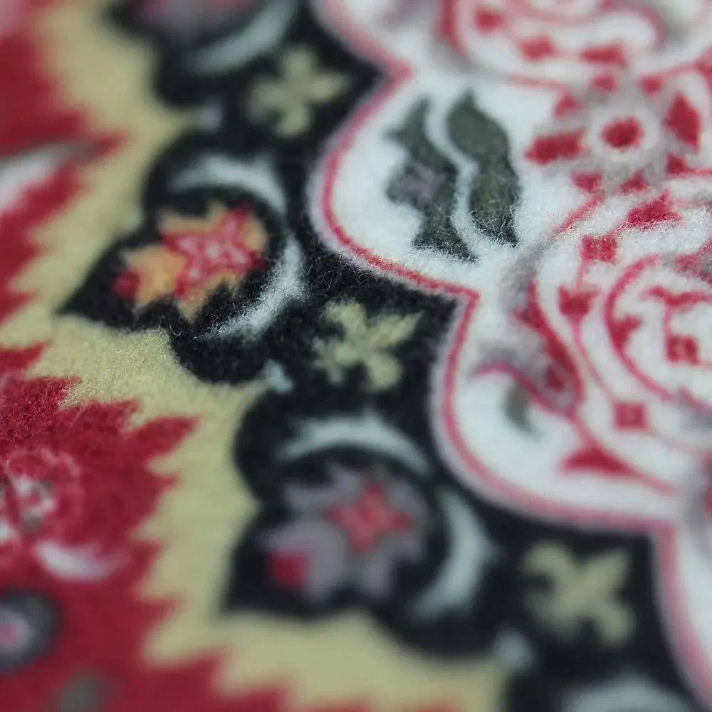 Woven flower Persian carpet small coaster wholesale merchants cheap mouse pad desk mat retro style rubber non-slip computer mats