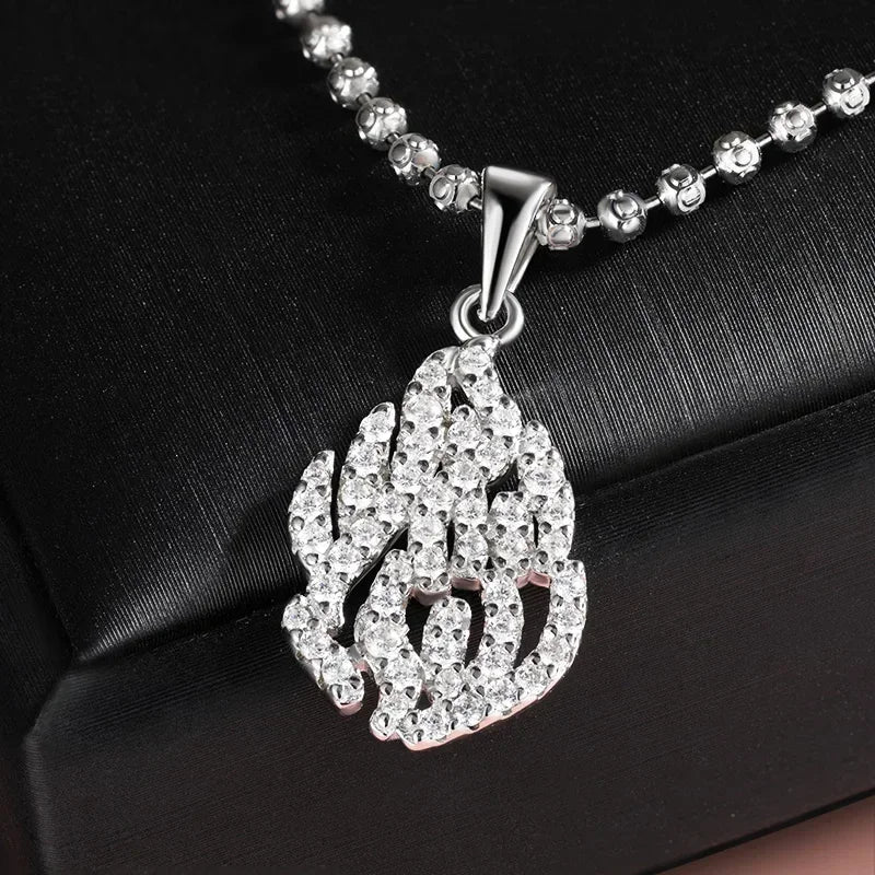 QIBAOKU 18k Plated All Real Moissanite Necklace for Women Wedding Lab Diamond Pendant Sterling Silver S925 Chain Wholesale 2026
