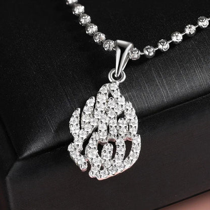 QIBAOKU 18k Plated All Real Moissanite Necklace for Women Wedding Lab Diamond Pendant Sterling Silver S925 Chain Wholesale 2026