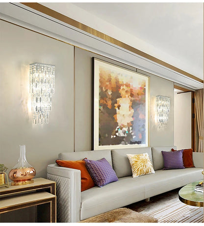 Luxury Crystal Long Pendant Lights Modern Lustres LED Chrome Hanging Lamps for Ceiling Silver Home Decor for Dining Room Remote