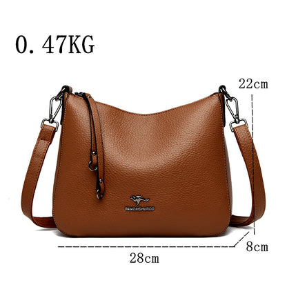 Luxury Leather Large Capacity Handbags Women Bags Designer Tote Bag Shoulder Crossbody Sac Ladies Shopping Messenger Bags