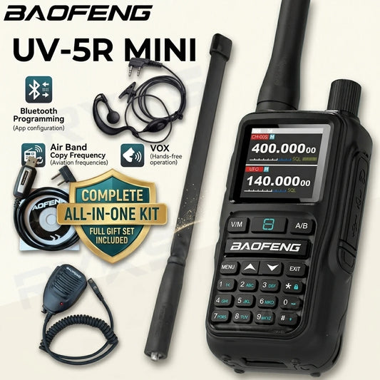 Baofeng Uv-5R Mini 5W /1pcs Walkie Talkie Long Range Smartphone Programming