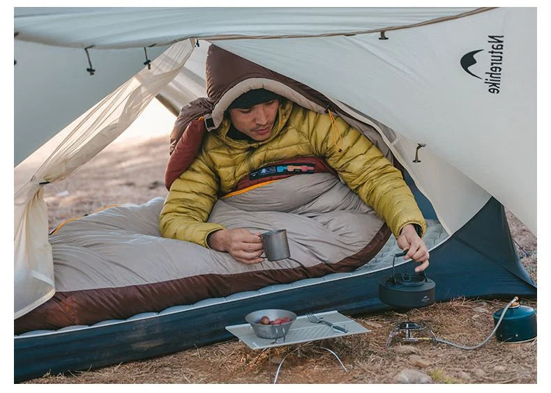 Naturehike SnowBird Down Sleeping Bag Ultralight Waterproof Mummy Sleeping Bag Winter Duck Down Sleeping Bag SP400 SP700 SP1000