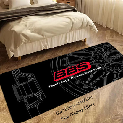 House Entrance Doormat BBS Wheel HubHallway Carpet Living Room Rugs Foot Carpets Bathroom Rug Floor Mats Non-slip Home Decor