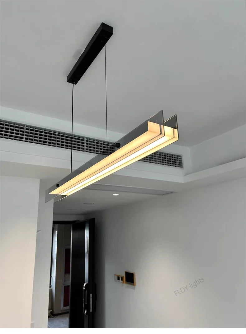 LED Chandelier Pendant lights restaurant lights Nordic modern minimalist office long bar dining room chandeliers kitchen lamps