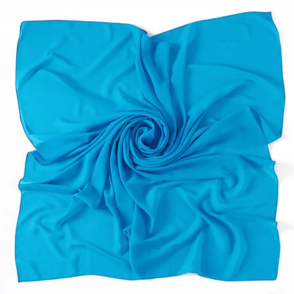 90*90CM Headwrap Heavy Chiffon Square Scarf Muslim Hijabs Women Underscarf Fashion Casual Plain Color Hijab