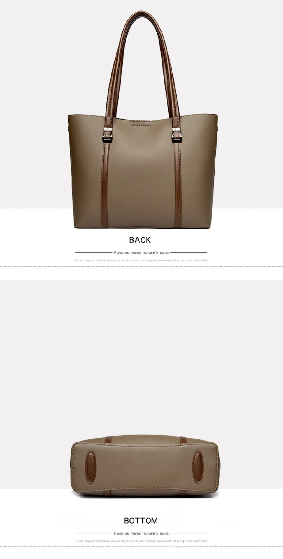 Large Capacity Shopping Bag for Daily Commuting Hand Bags Luxury Shoulder Bags High Quality Pu Leather Hnadbags Caual Tote Sac