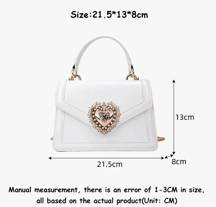 Light Luxury Burgundy Handbags for Women Trendy Versatile Buckle Flip Shoulder Bags Female Casual Commuting Chain Crossbody Bag