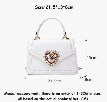 Light Luxury Burgundy Handbags for Women Trendy Versatile Buckle Flip Shoulder Bags Female Casual Commuting Chain Crossbody Bag