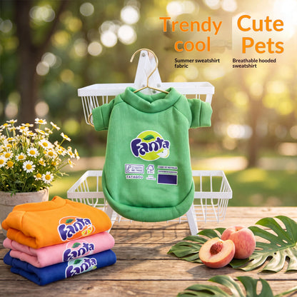 Trendy Printed Pet Sweatshirt Soft Breathable Puppy Shirts Multi Color Cute Outfit For Small Dogs Cats Spring Autumn Daily Wear