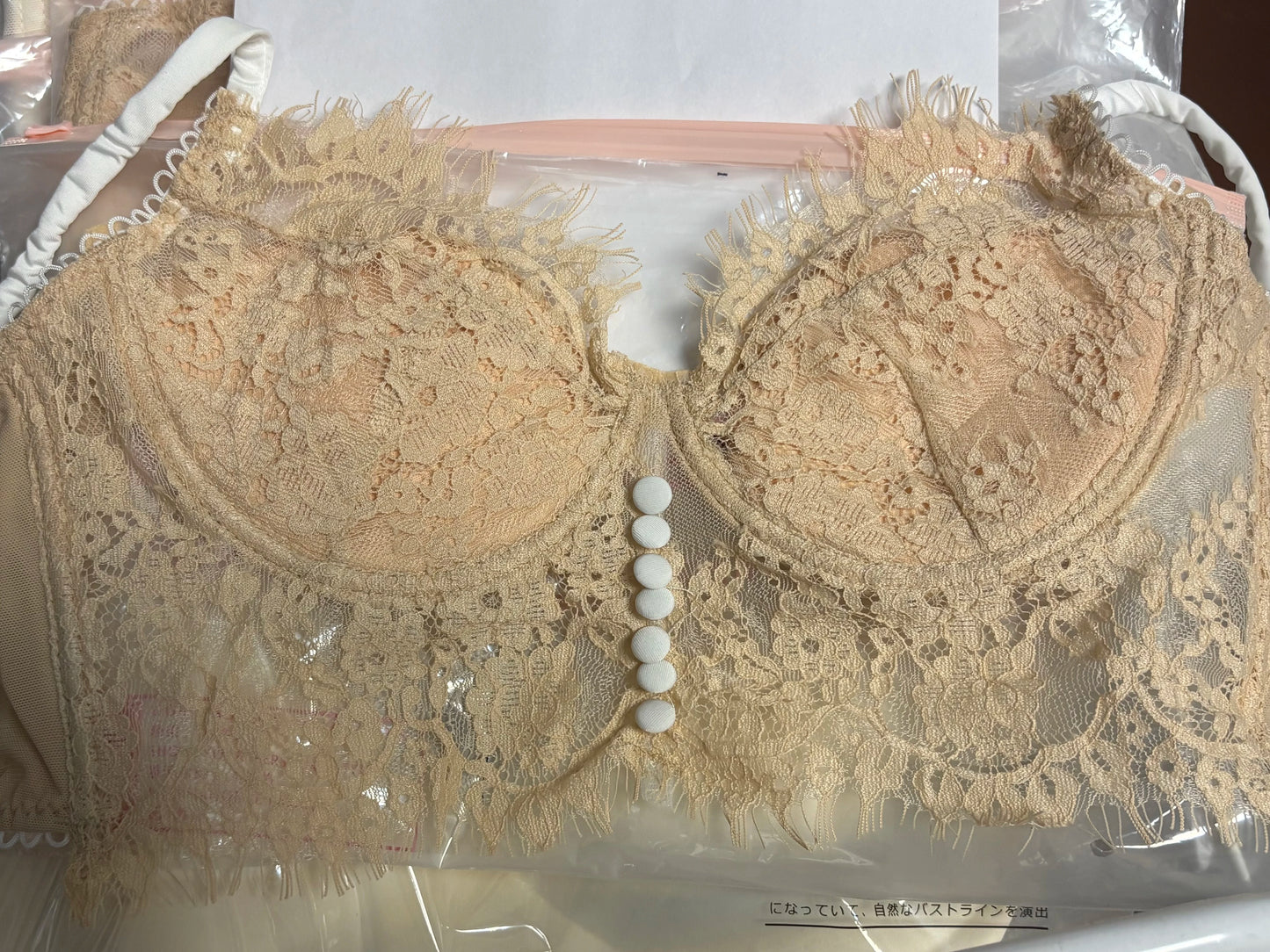 Sexy lace French new strappy bra, backless underwear, women's retro thin vest bra