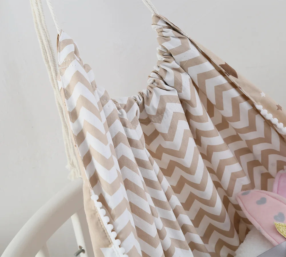 Children's Swing Indoor And Outdoor Hanging Basket Children Hanging Cloth Bag Baby Home Cartoon Hammock