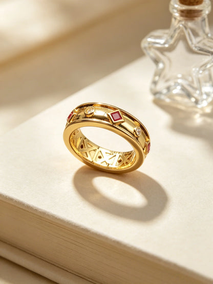 2026 DYUH Original New Product Fashion R100-115 Ring Women's High Quality Jewelry Romantic Versatile Christmas Gift