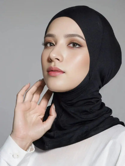 Muslim Inner Cap Hijab For Women Solid Underscarf Hijab Undercap Scarf Turban Hat Islamic Muslim Hijabs Ready To Wear Headcover