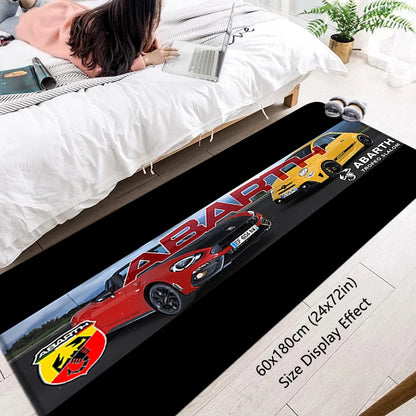 House Entrance Doormat Abarth Car Boot Hallway Carpet Living Room Rugs Foot Carpets Bathroom Rug Floor Mats Non-slip Home Decor
