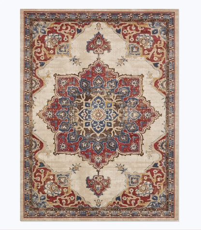 American Retro Style Rugs for Bedroom Large Area Living Room Decoration Anti-slip Carpet Washable Lounge Floor Mat Home Soft Rug