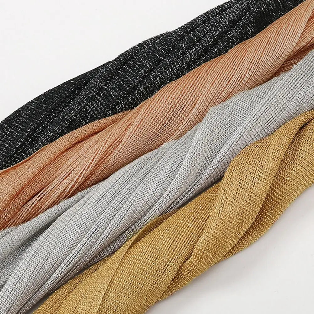 Summer Sun Protection Scarf Gold Silver Tassels Wedding Scarf Elegant Temperament Dresses Shawls for Women