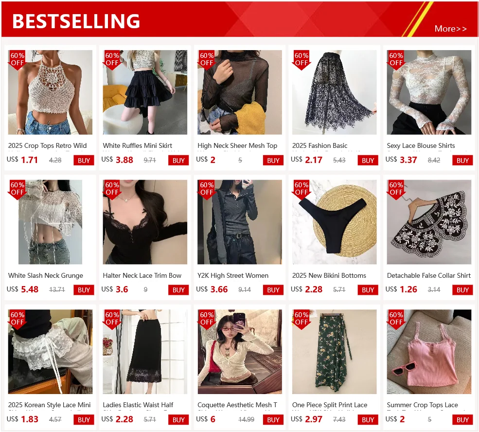 2026 Crop Tops Retro Wild Hollow Perspective Tassel Sexy Spaghetti Strap Tanke Top Women Built In Bra New Back Lace Halter Neck