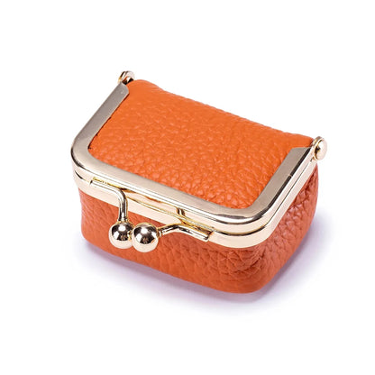 Women Wallets Small Genuine Leather Jewelry Bag Mini Headphone Bag Ring Necklace Earring Accessory Box Storage Bag Coin Purse