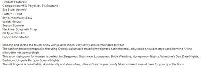 Ladies Sexy Sling Nightgown Nightdress Women's Sexy Lingerie Silk Satin Sleepwear Floral Pinting Nightwear Homewear Mini Dress