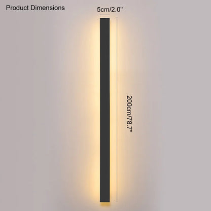Waterproof LED Wall Light Minimalist LED Outdoor Wall Lamp Black Balcony Terrace Indoors Wall Decor IP65 Outside Garden Lights