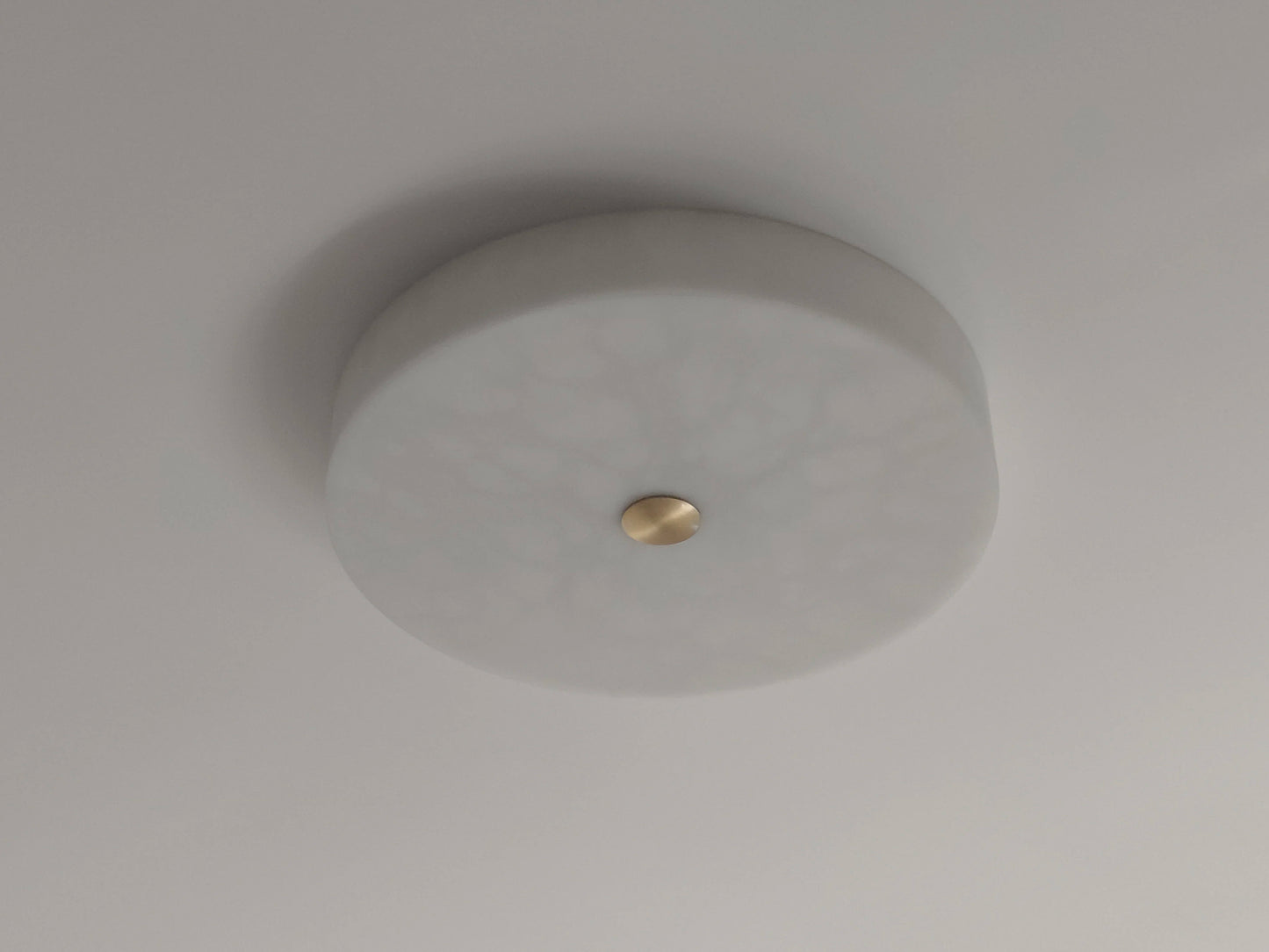 Simple LED round Natural Marble alabaster Ceiling Lamp Living Room Bedroom Corridor Circular Ultra-thin All-copper Wall Lamp