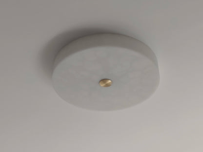 Simple LED round Natural Marble alabaster Ceiling Lamp Living Room Bedroom Corridor Circular Ultra-thin All-copper Wall Lamp
