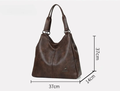 Three Layers Genuine Brand Tote Bag Luxury Handbags for Women Mom Shoulder Hand Bag Designer Top Quality Soft Leather Sac New