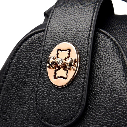 2024 New Fashionable Women's Backpack High Quality Soft Leather Women Shoulder Bag Famous Luxury Brand Female Handbag Sac A Main