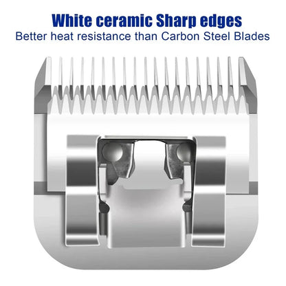 Pet Dog Cat Detachable Ceramic Blade Compatible with Andis,Oster A5 & 76,Wahl KM 10 Series Animals Grooming Clippers