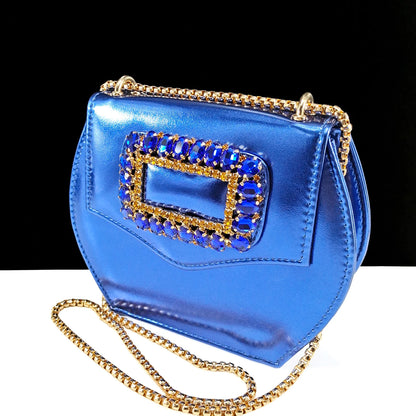 QSGFC Italian Design Rhinestone-encrusted Ladies Party Shoes And Special Bag Women High Heels Wedding Dual Purpose Bag