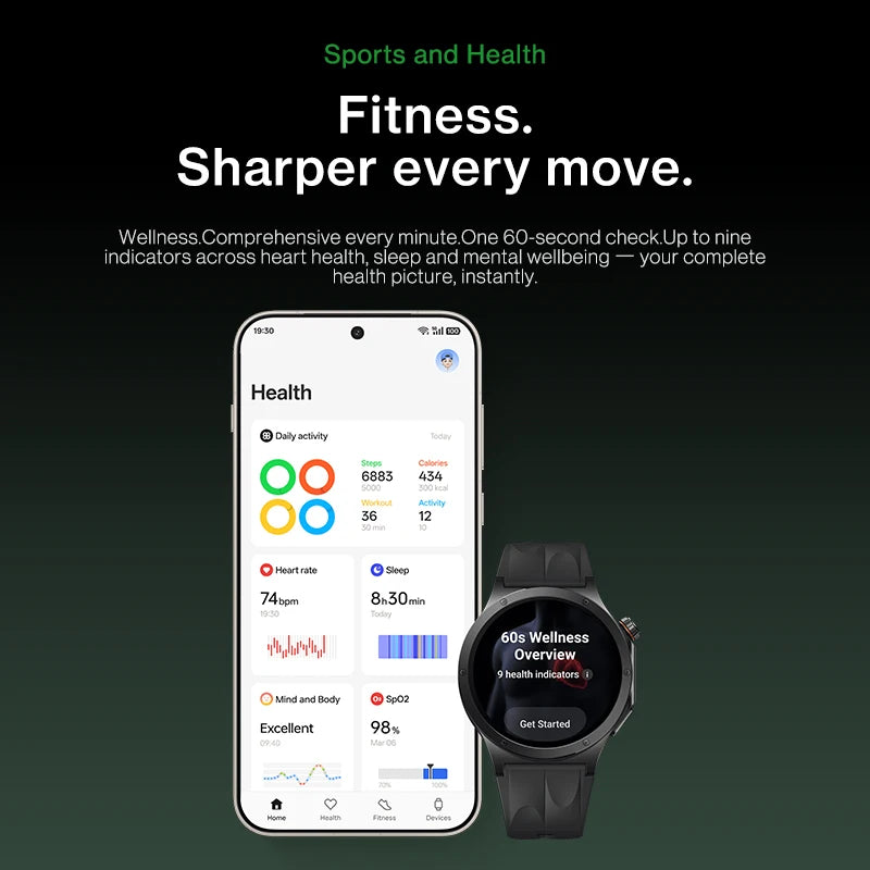 All New OnePlus Watch 4 Global Version Smart Watch Snapdragon W5 Up to 16 Days of Battery Life for OnePus 15 15r 13 11 Nord 6 5