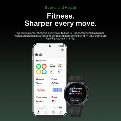 All New OnePlus Watch 4 Global Version Smart Watch Snapdragon W5 Up to 16 Days of Battery Life for OnePus 15 15r 13 11 Nord 6 5