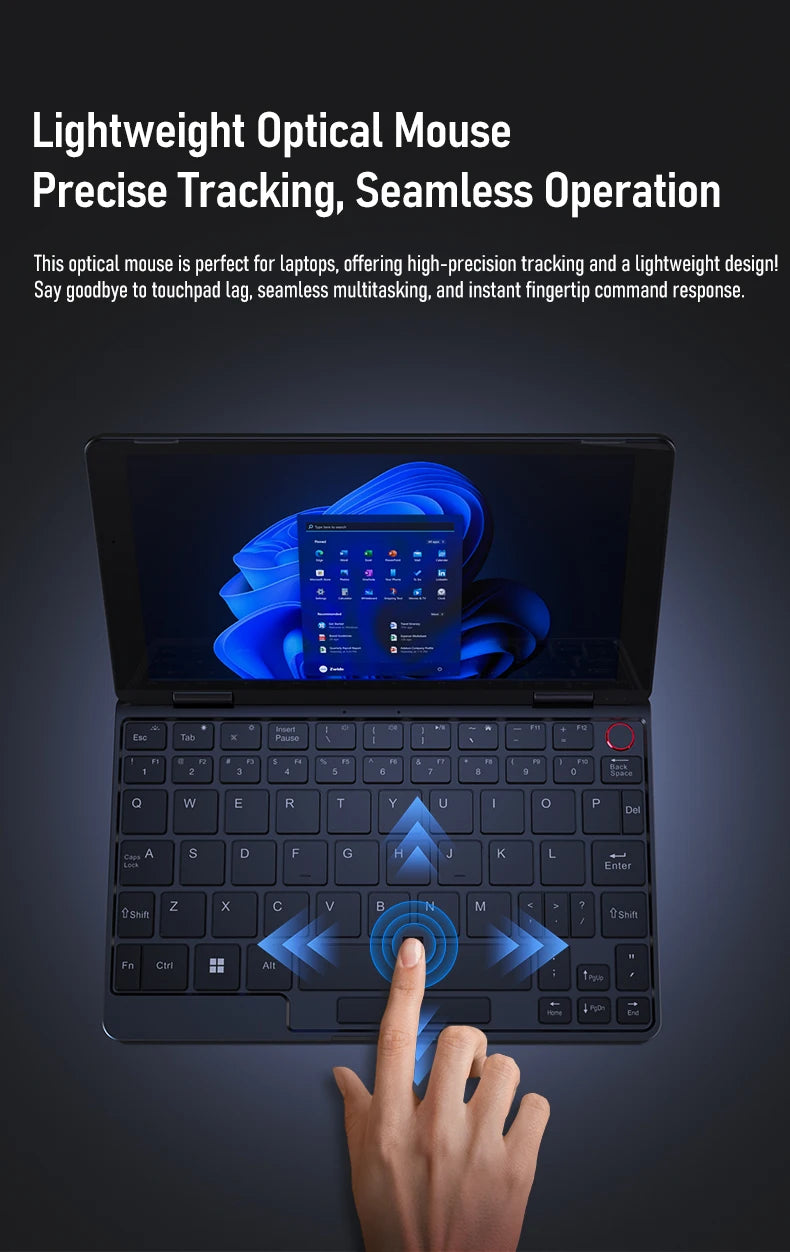 Zwide pocket book N8 Pro Intel i3-N305 touch screen 8 inch IPS 1920x1200 pixels FHD 16GB LPDDR5 mini notebook 360° flip yoga