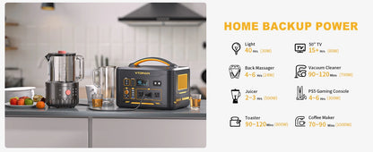 VTOMAN JUMP 1800 Power Station 1548Wh LiFePO4 Battery 1800W Emergency Power Supply for Outdoor Camping Home Energy Power